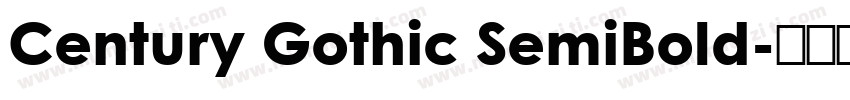 Century Gothic SemiBold字体转换